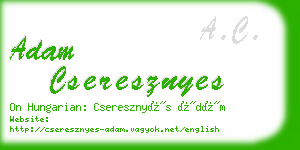 adam cseresznyes business card